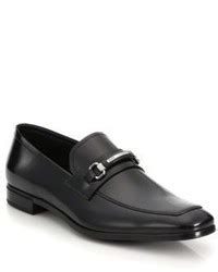 prada spazzolato leather bit loafer|prada spazzolato saffiano leather.